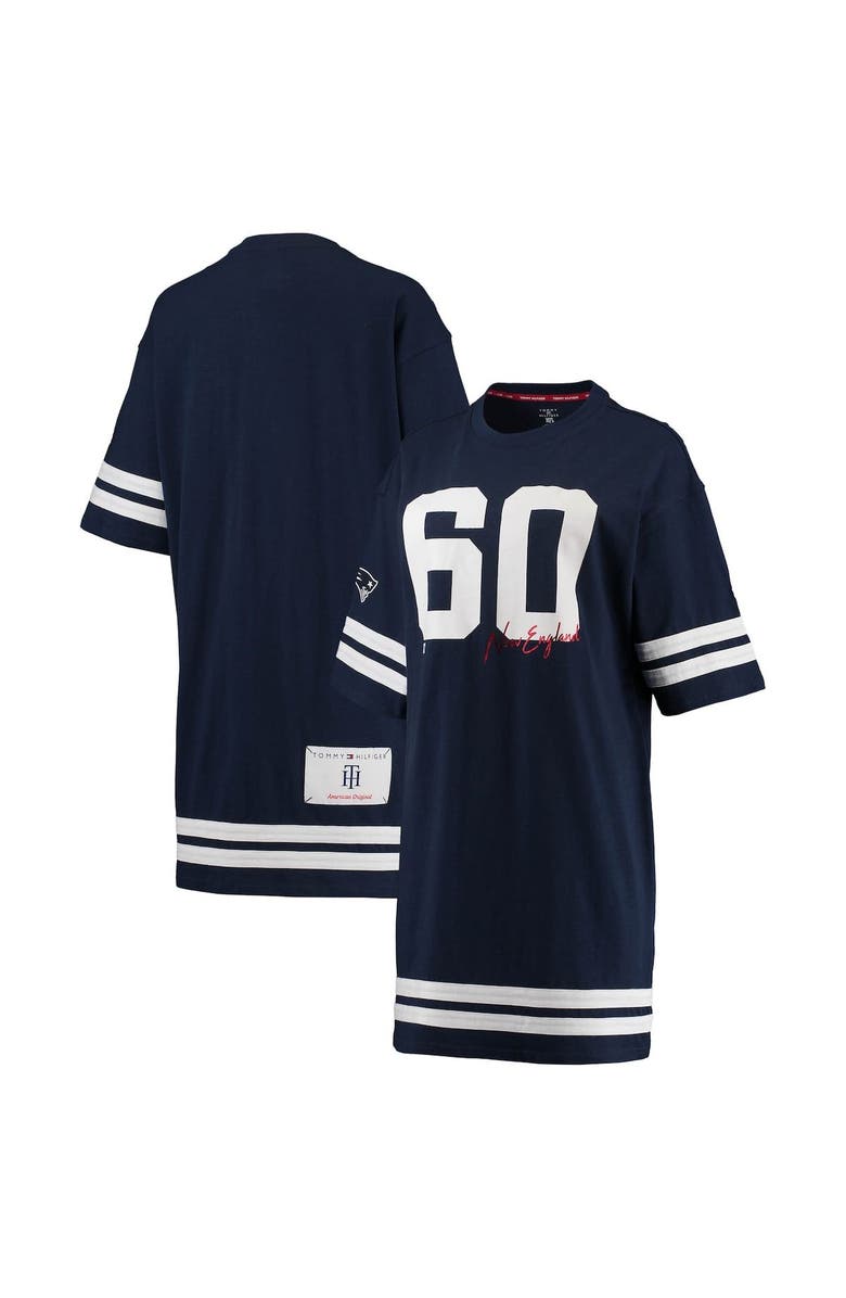 Tommy Hilfiger Women's Tommy Hilfiger Navy New England Patriots Clair Half-Sleeve Dress, Main, color, 