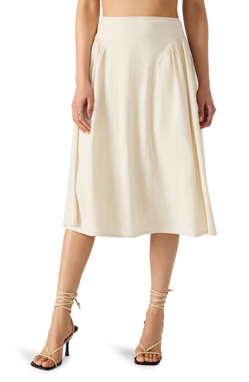 STEVE MADDEN STEVE MADDEN BROOKLYN LINEN BLEND SKIRT 
