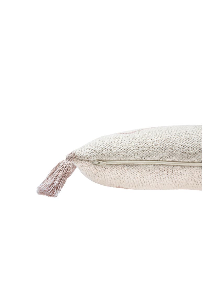Oasis Tassel Knit Accent Pillow, Alternate, color, PALE PINK