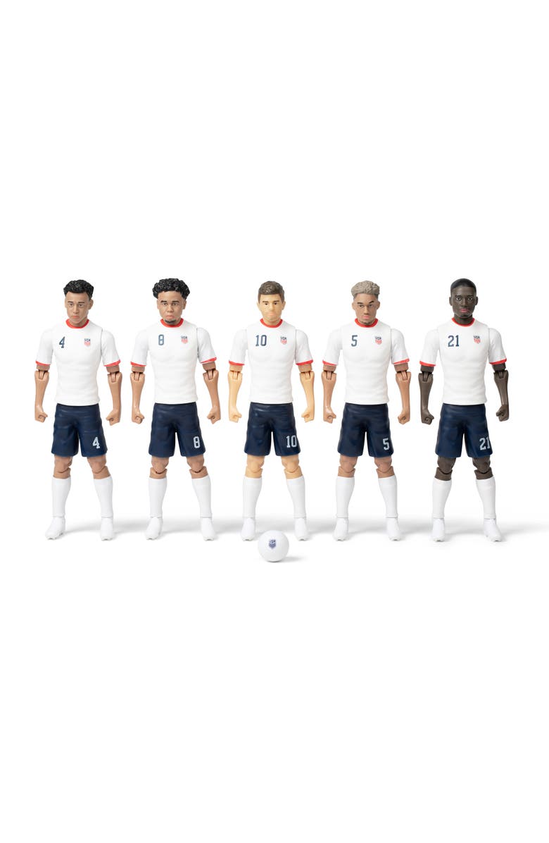 Banbo Toys SOCKERS USMNT Christian Pulisic 8" Collectible Soccer Action Figure, Alternate, color, White