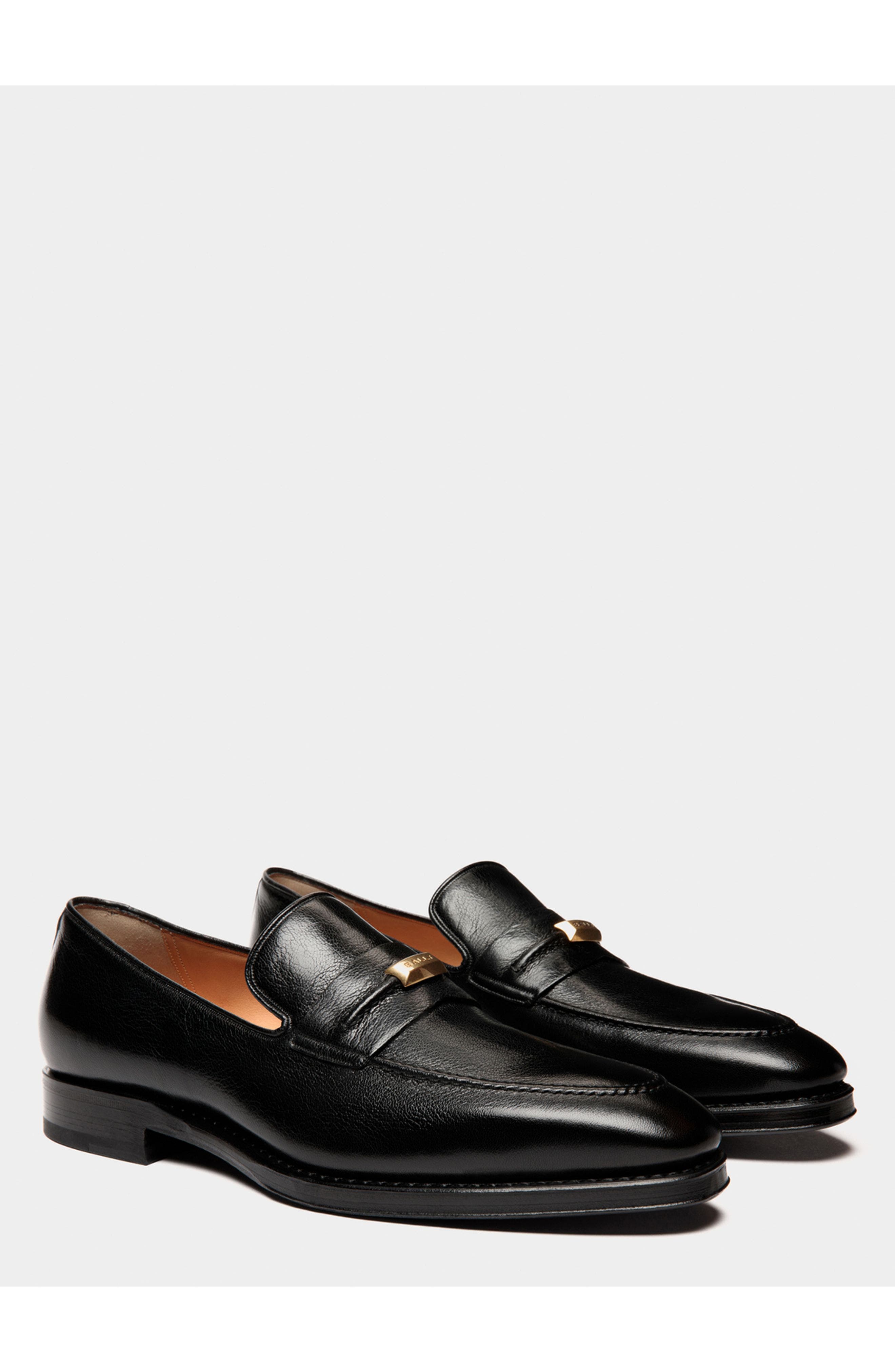Bally Scribe Loafer in Grained Leather, Alternate, color, 