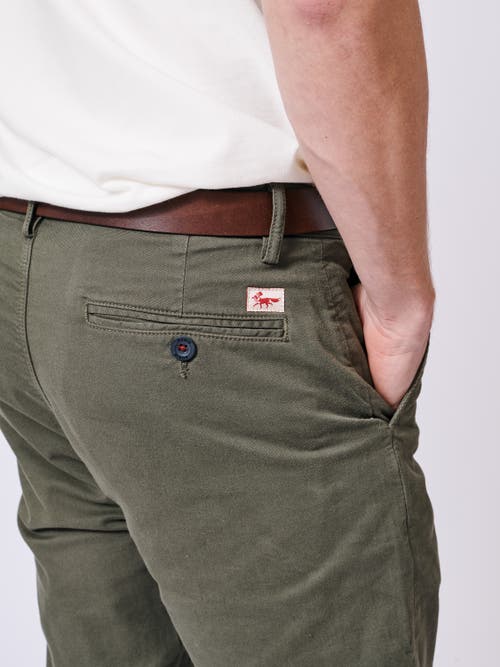 Aubin Witham Stretch Chino Pants In Brown