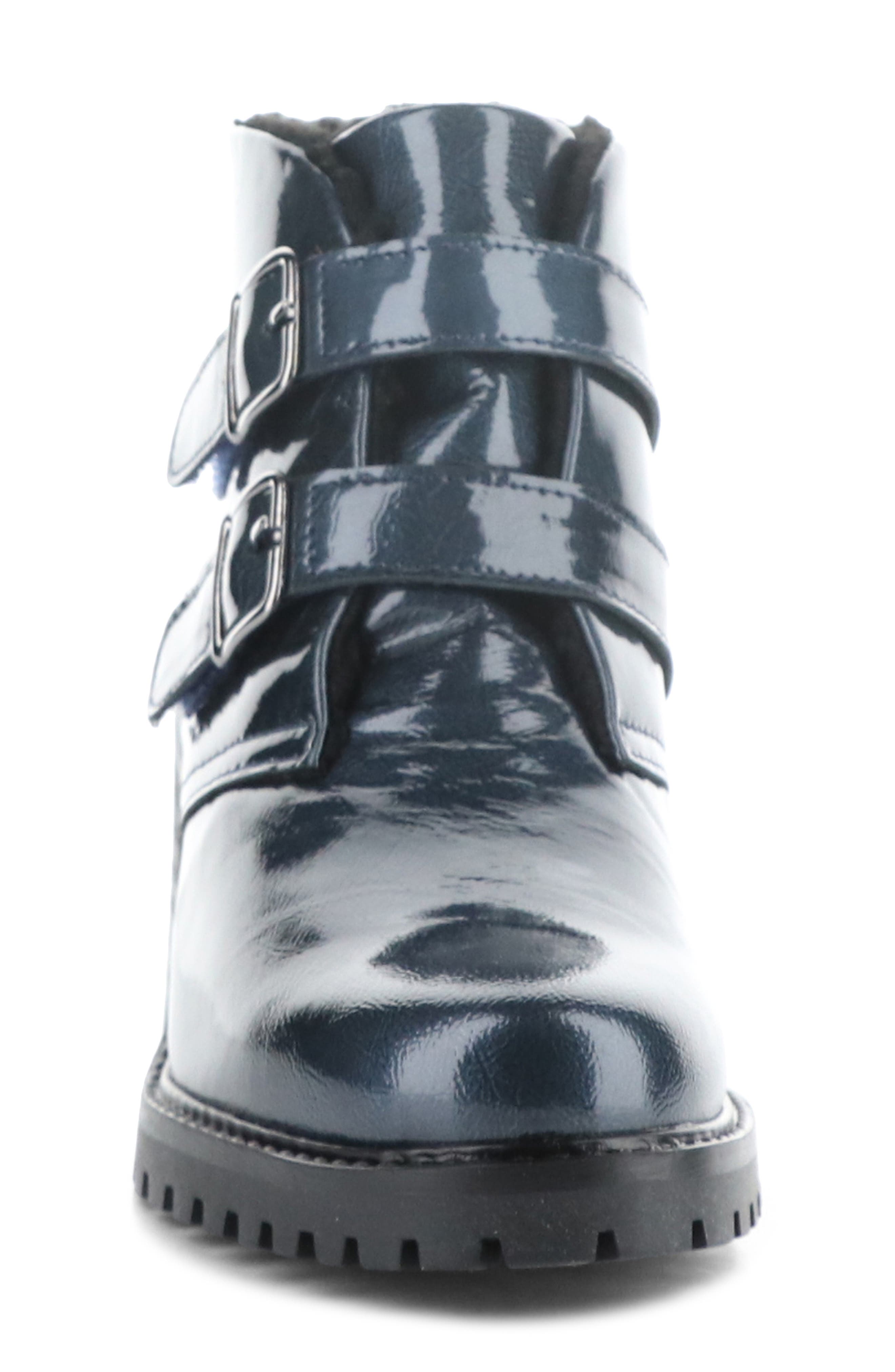 Issey Bootie, Alternate, color, BLUE MASCARA PAT/MIN