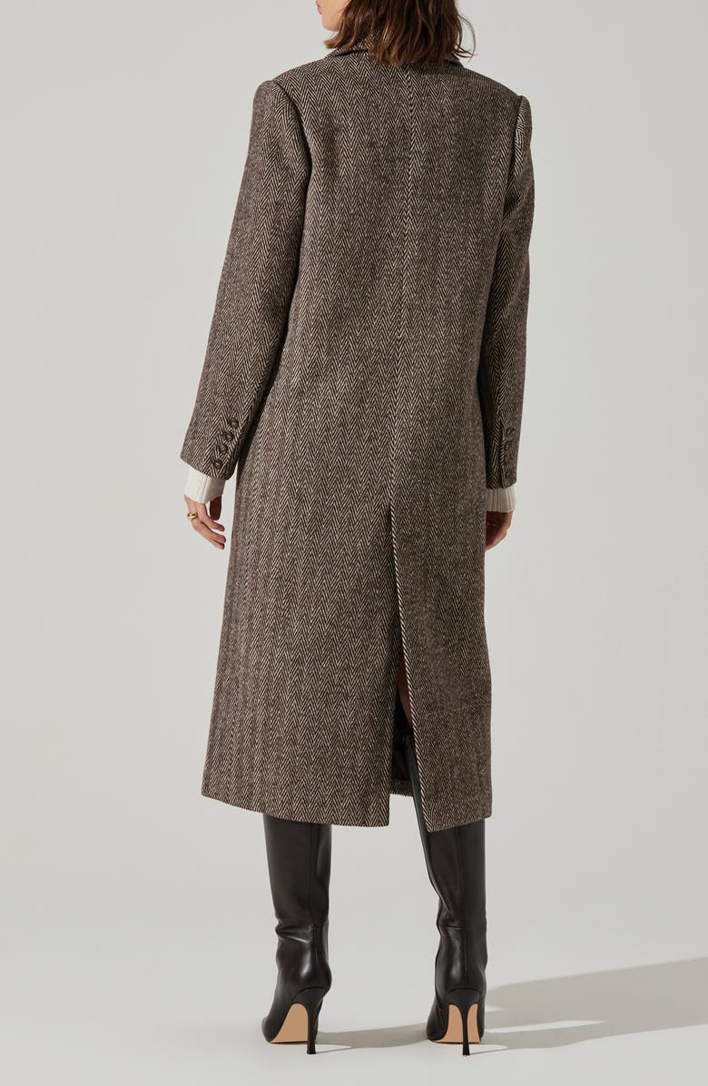 ASTR the Label Morana Longline Herringbone Coat, Alternate, color, 