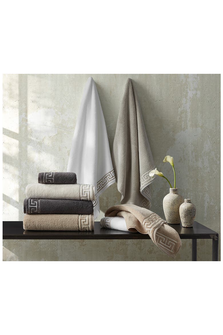 Adelphi Cotton Hand Towel, Alternate, color, CHARCOAL