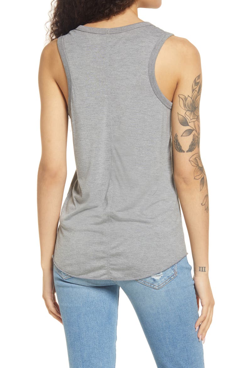 U-Neck Tank, Alternate, color, GREY