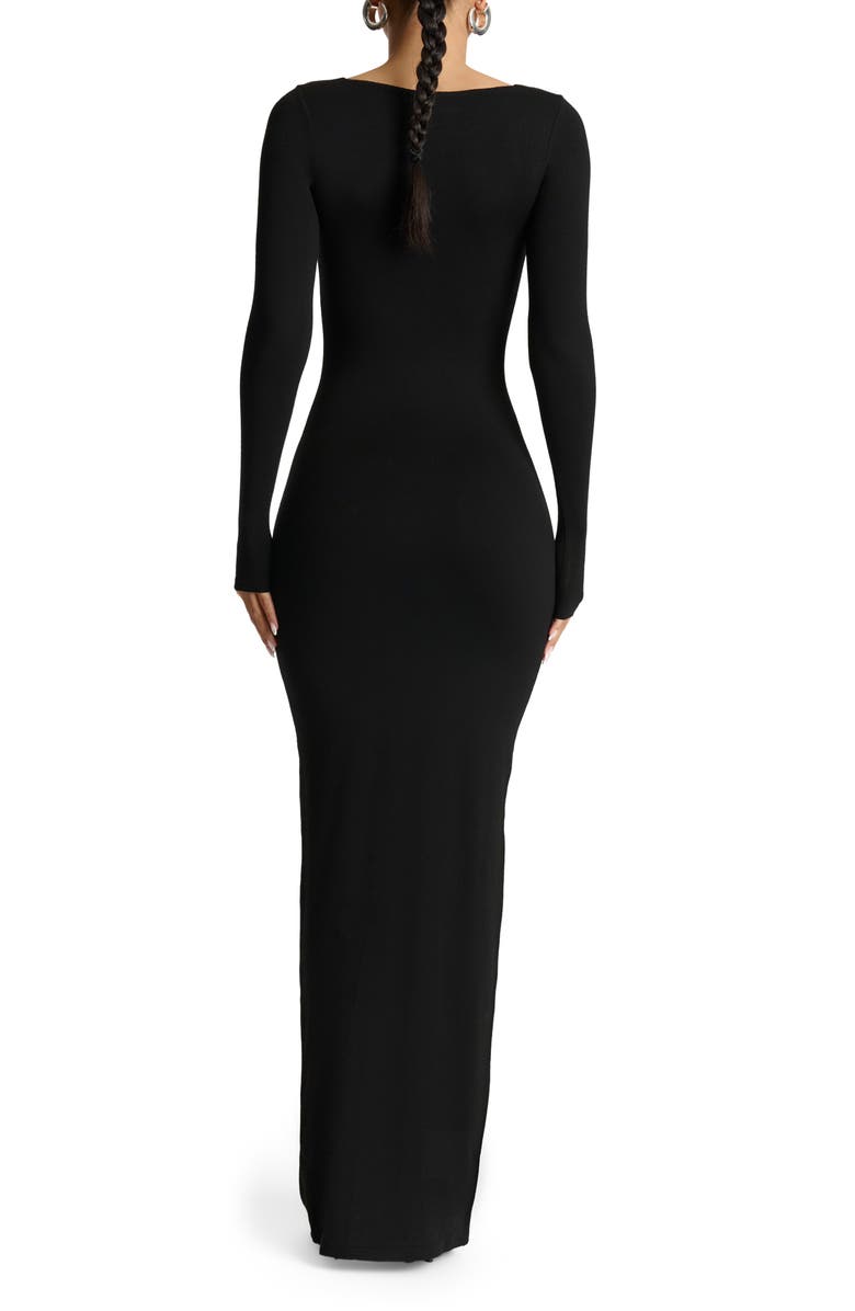 Naked Wardrobe The Square Neck Maxi Dress, Alternate, color, 