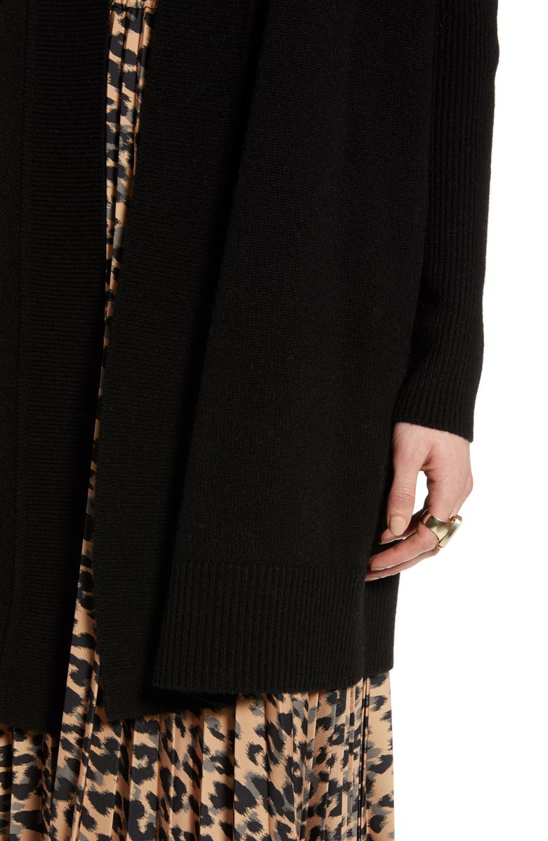 Halogen<sup>®</sup> Wool & Cashmere Drape Front Long Cardigan, Alternate, color,