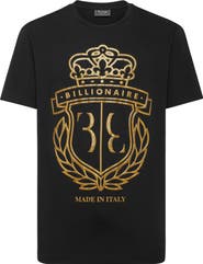 BILLIONAIRE T-Shirt Round Neck Ss Crest Men
