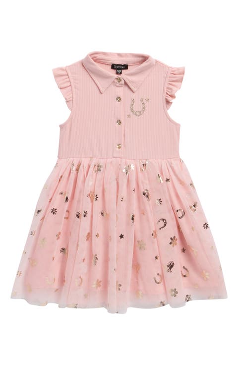 Kids' Rib Polo Tutu Dress (Toddler)