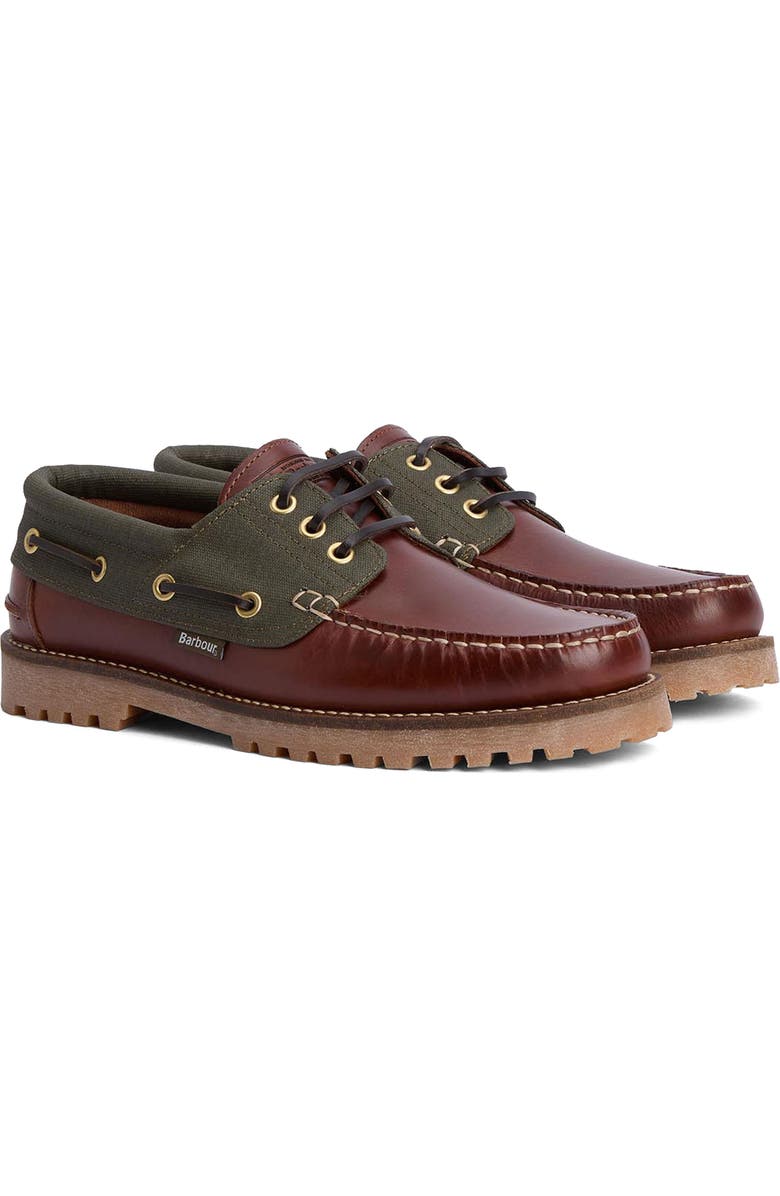 Barbour Deck Boat Shoe, Main, color, Mahogany