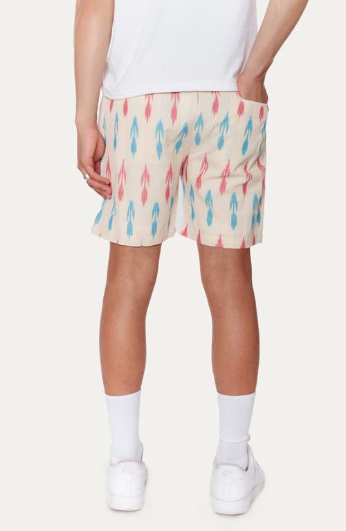 Raga Geo Print Pull-on Short In 001 White