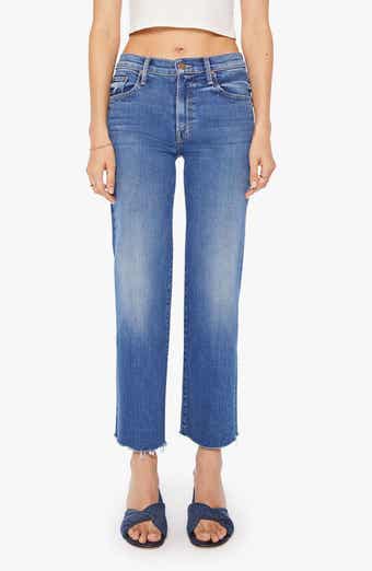 MOTHER Rambler Fray Hem Ankle Jeans