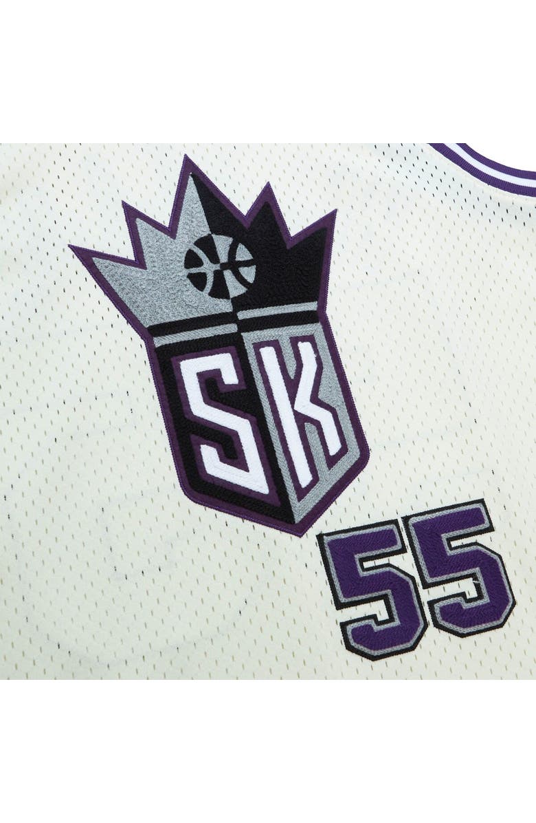Mitchell & Ness Men's Mitchell & Ness Jason Williams Cream Sacramento Kings Chainstitch Swingman Jersey, Alternate, color,