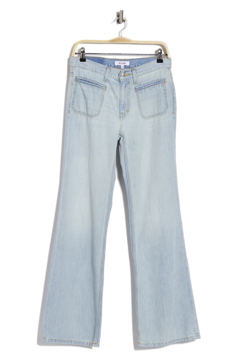 West Californian Wide Leg Jeans, Main, color, SOLANABLUE