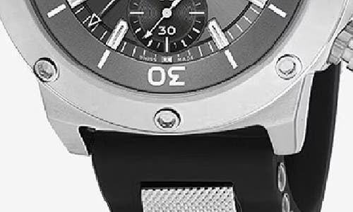 Ed Hardy Quartz Chronograph Silicone Strap Watch, 52mm In Black