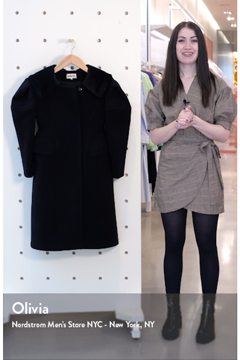 Fitted Waist Wool Coat video