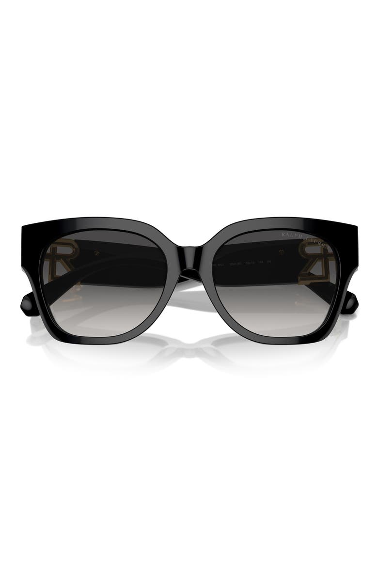 55mm Ricky Oversize Gradient Butterfly Sunglasses, Alternate, color, BLACK / GREY GRADIENT