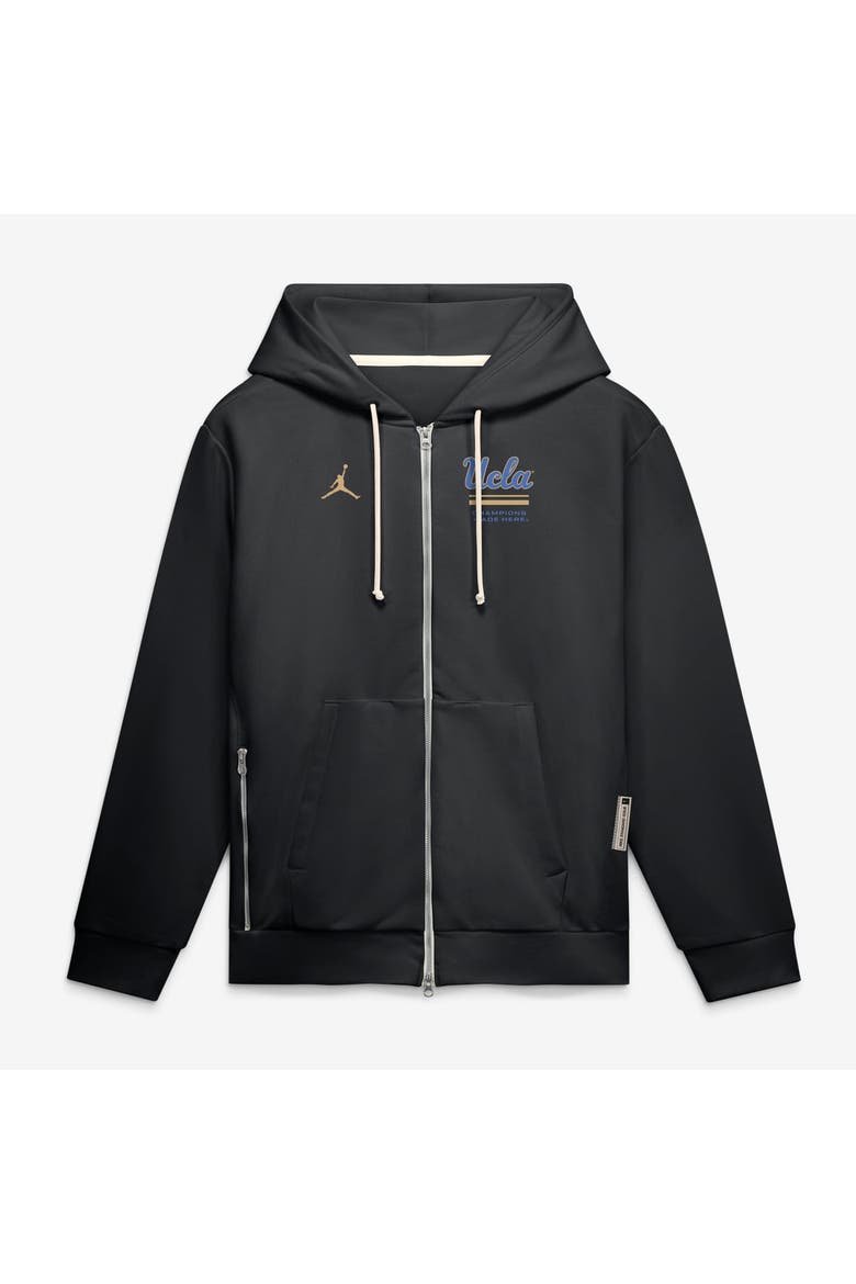 Men's Jordan Brand  Black UCLA Bruins 2026 Sideline Standard Issue Dri-FIT Full-Zip Hoodie, Main, color, Black