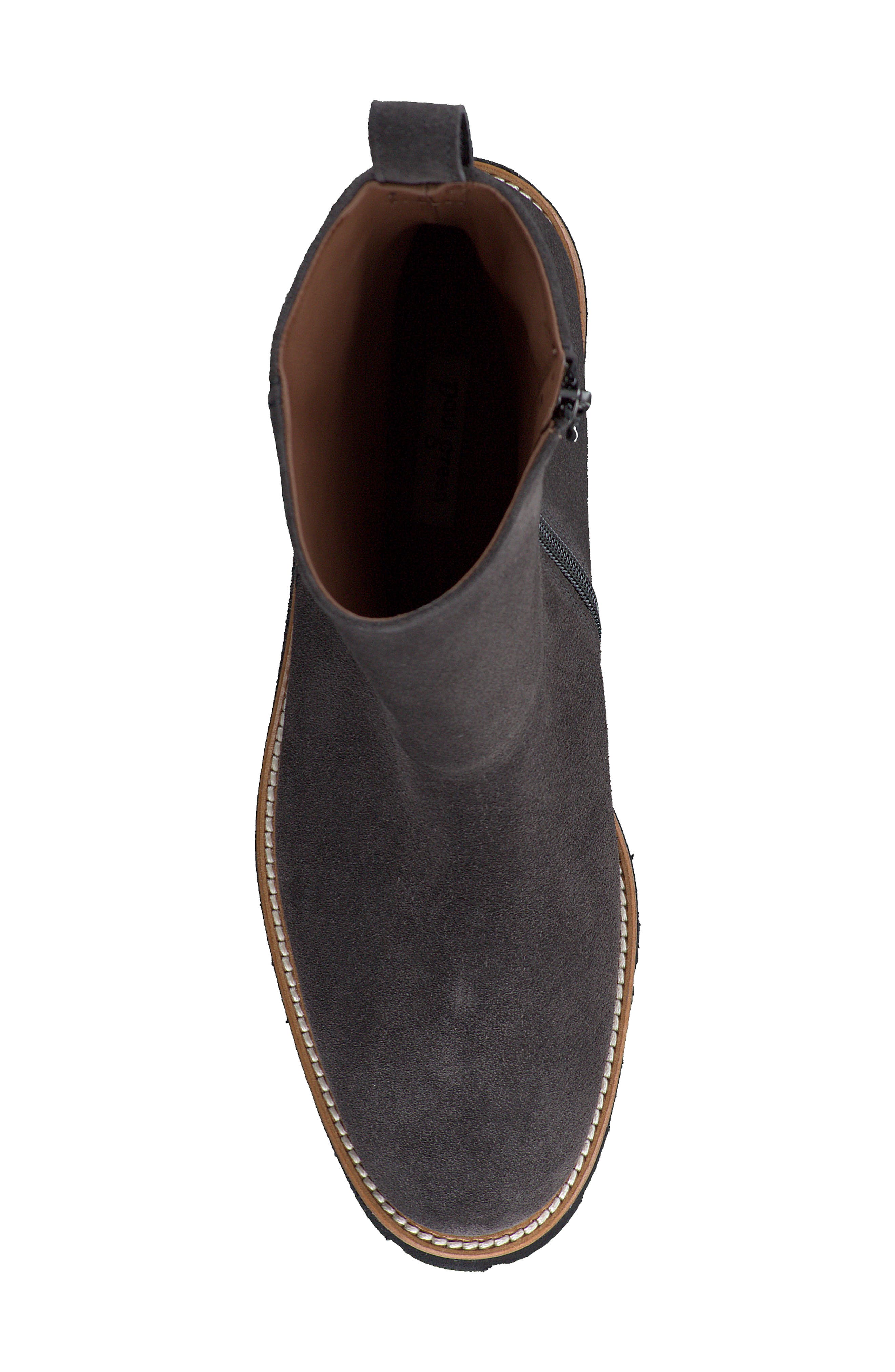 Jano Lug Sole Bootie, Alternate, color, ASPHALT SUEDE
