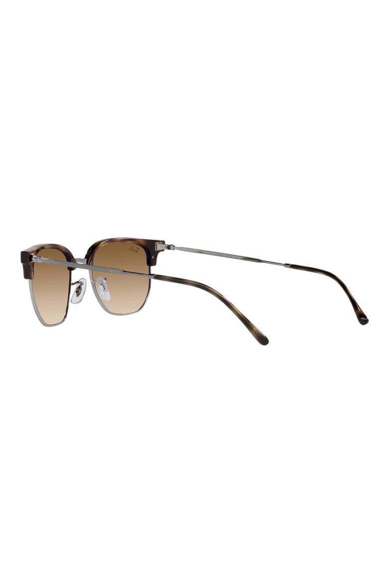 New Clubmaster 51mm Gradient Irregular Sunglasses, Alternate, color, HAVANA