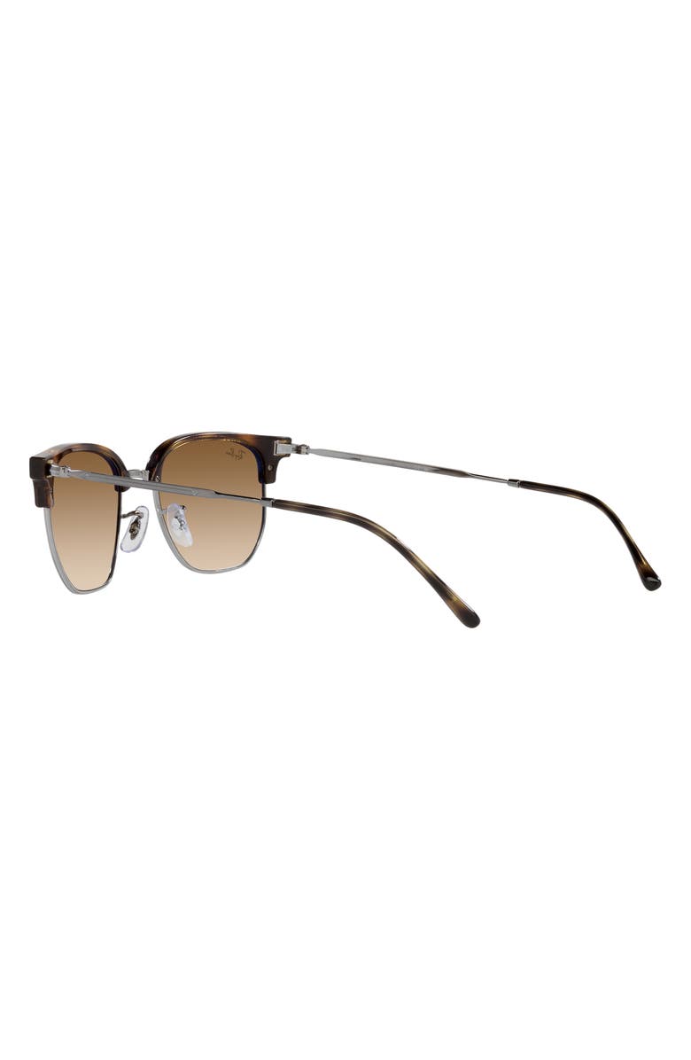 Ray-Ban New Clubmaster 51mm Gradient Irregular Sunglasses, Alternate, color, Havana