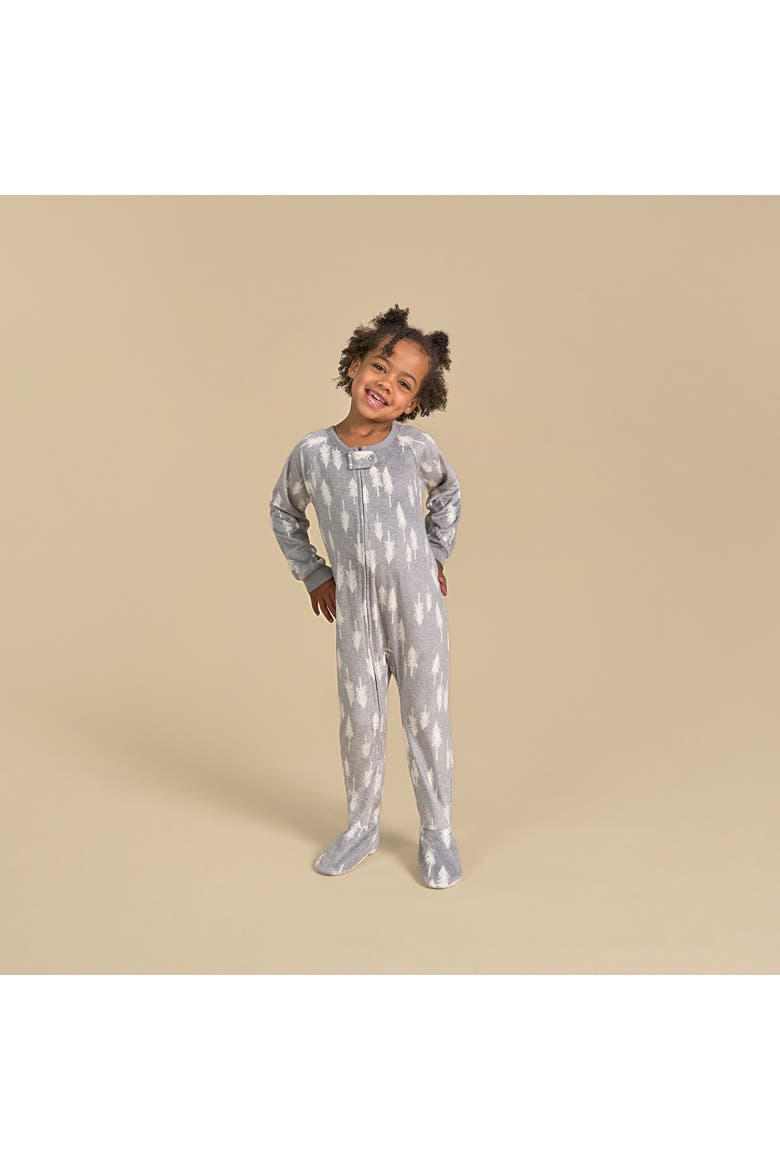 Blanket Sleeper, Alternate, color, Grey Heather Trees