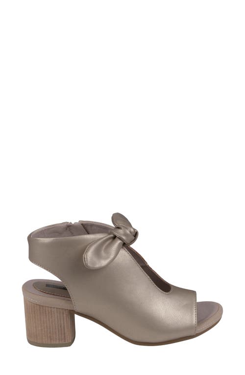 Gc Shoes Women's Kimora Knot Detail Block Heel Dress Sandals In Gold