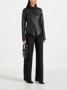 Manière De Voir Sonia Leather Cinch Shirt