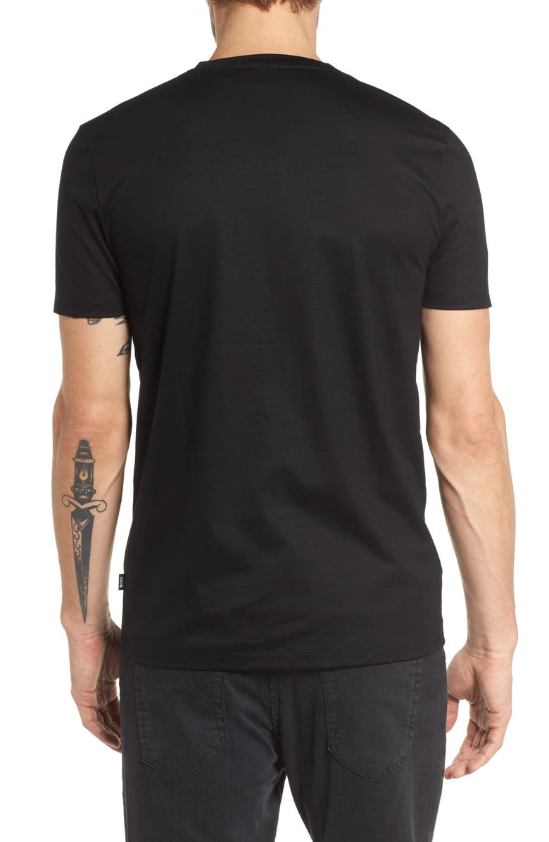 BOSS Teal Slim Fit V-Neck T-Shirt, Alternate, color, 