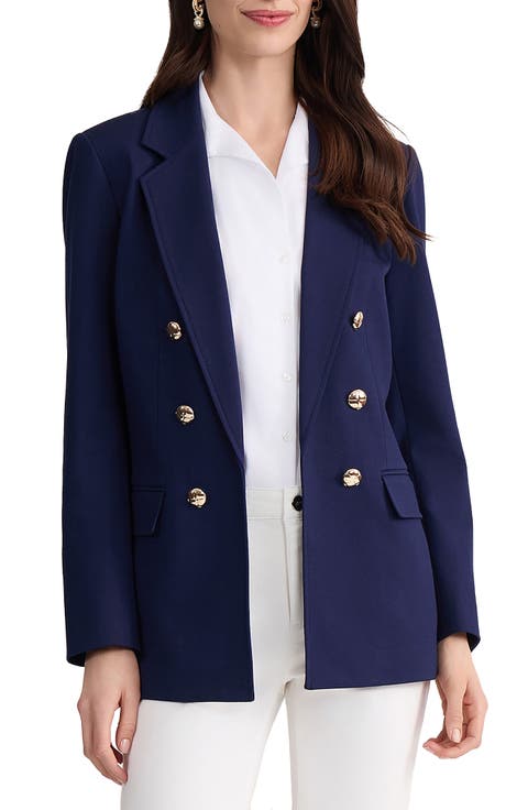 Faux Double Breasted Blazer