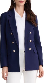 Jones New York Faux Double Breasted Blazer