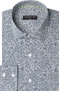 MASUTTO Tatum Floral Knit Print Button-Up Shirt