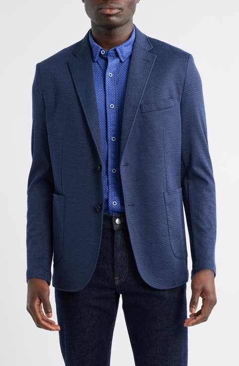 XC Flex® Navy Bird's Eye Knit Sport Coat