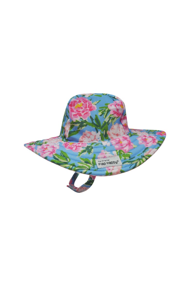 Sustainably Made UPF 50+ Summer Splash Swim Hat, Main, color, Peony Patch