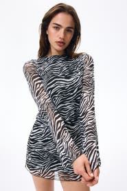 H&M Printed Tie-back Dress