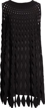 Emporio Armani Sleeveless Geometric Knit Dress