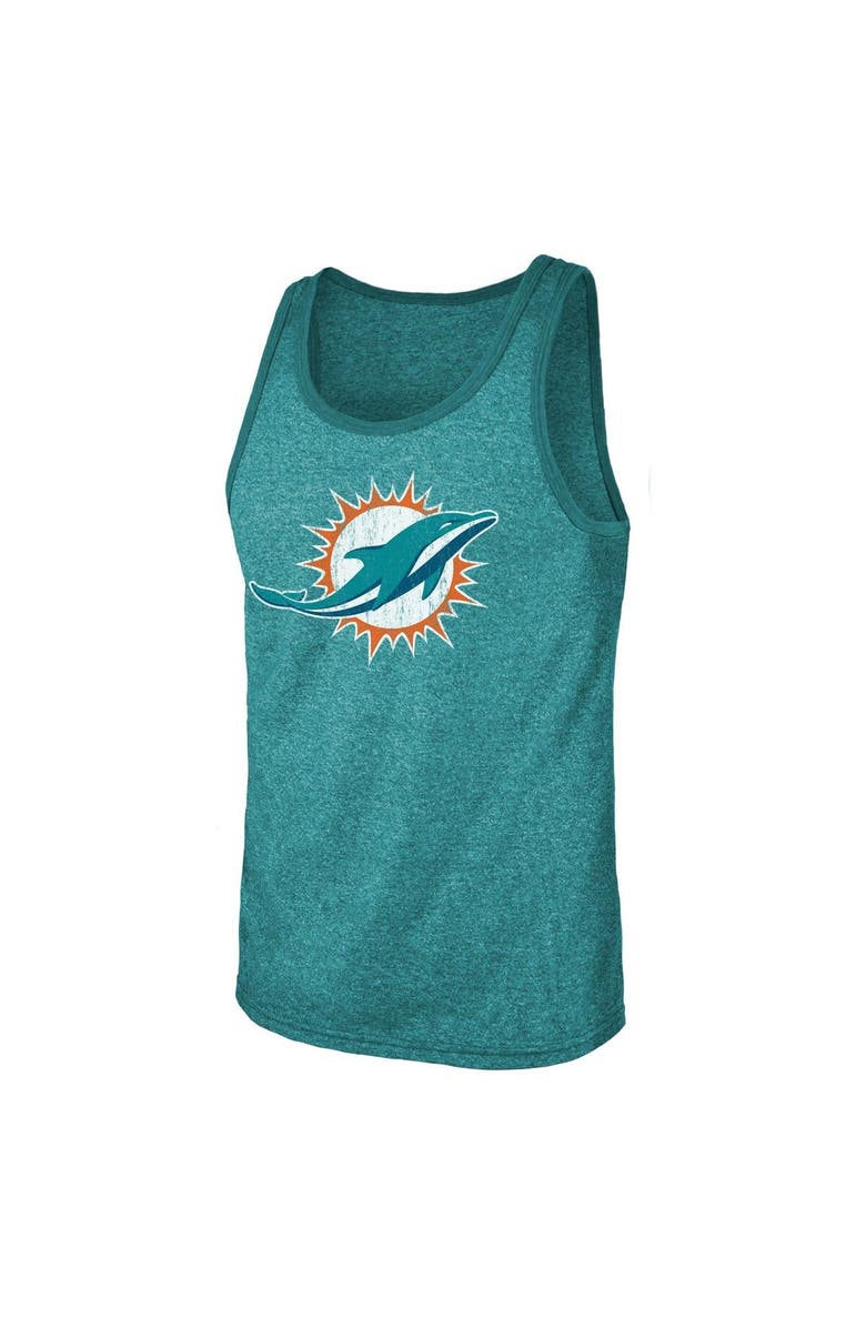Majestic Threads Men's Majestic Threads Tua Tagovailoa Aqua Miami Dolphins Name & Number Tri-Blend Tank Top, Alternate, color, Aqua
