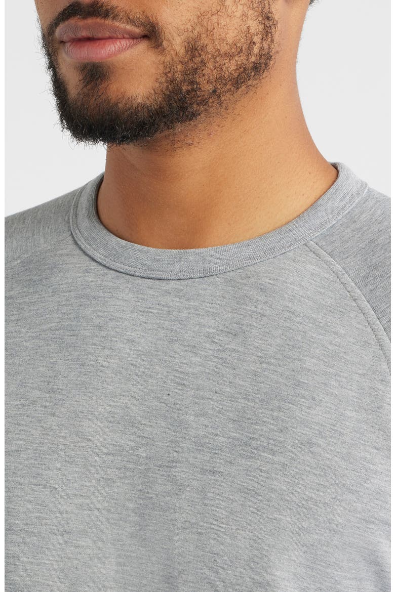 Fleece Crewneck Sweatshirt, Alternate, color, HEATHER GREY