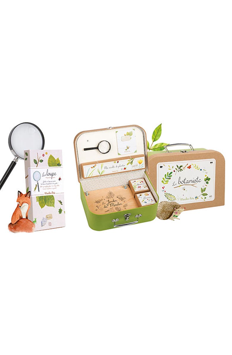 Moulin Roty Suitcase The Botanist Recreational Activity, Alternate, color, Green