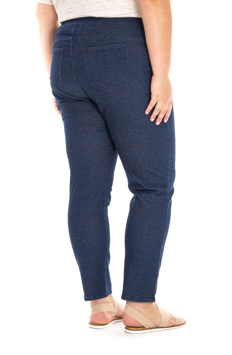 Nina Leonard Denim Pants, Alternate, color, Indigo Denim