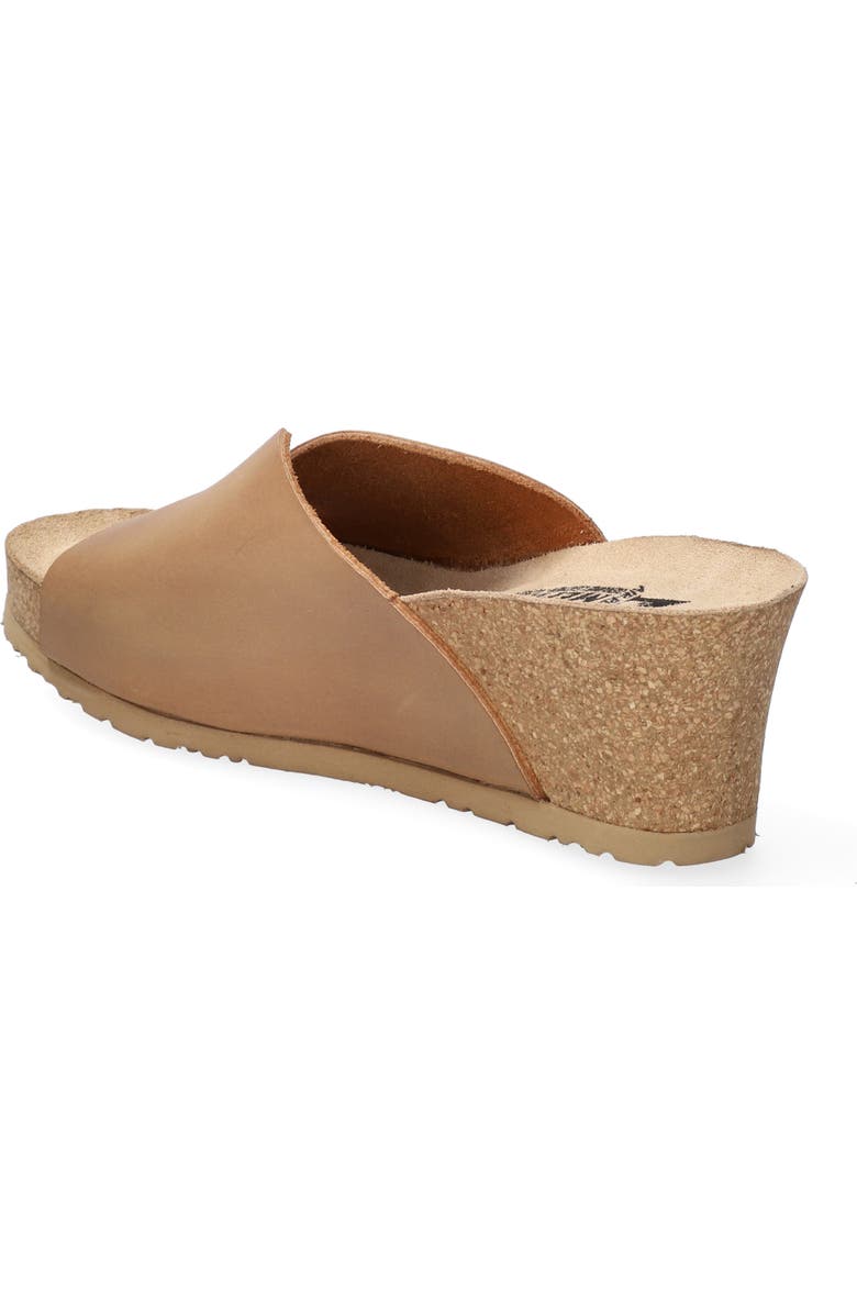 Mephisto Lisane Slide Sandal, Alternate, color, Camel Scratch Leather