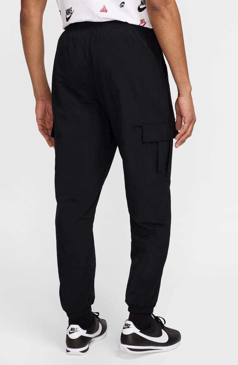 Nike Club Woven Cargo Pants, Alternate, color, Black