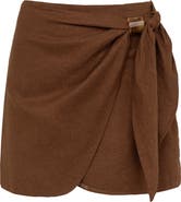 ViX Paula Hermanny Luna Linen Blend Cover-Up Miniskirt