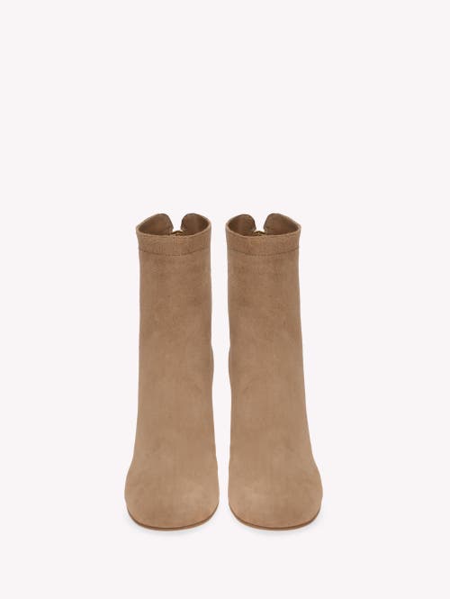 Gianvito Rossi Suede Ankle Boots In Brown
