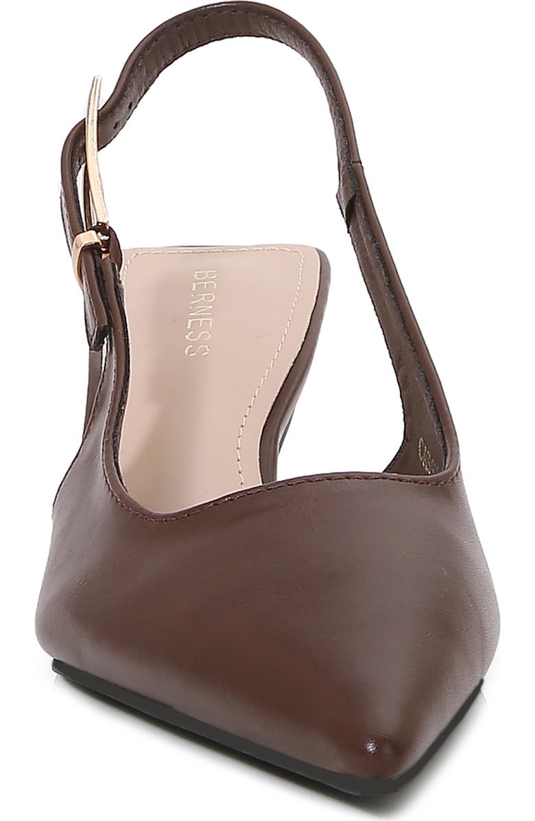 BERNESS Cassandra Slingback Kitten Heel Pump, Alternate, color, Brown