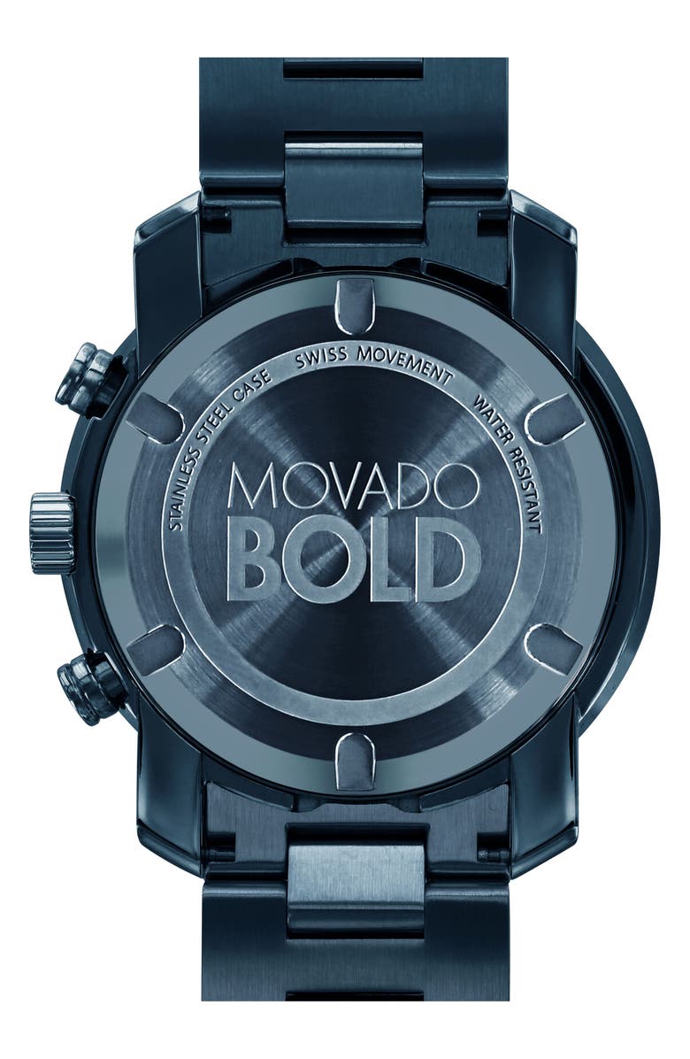 Movado 'Bold' Chronograph Bracelet Watch, 44mm, Alternate, color, 