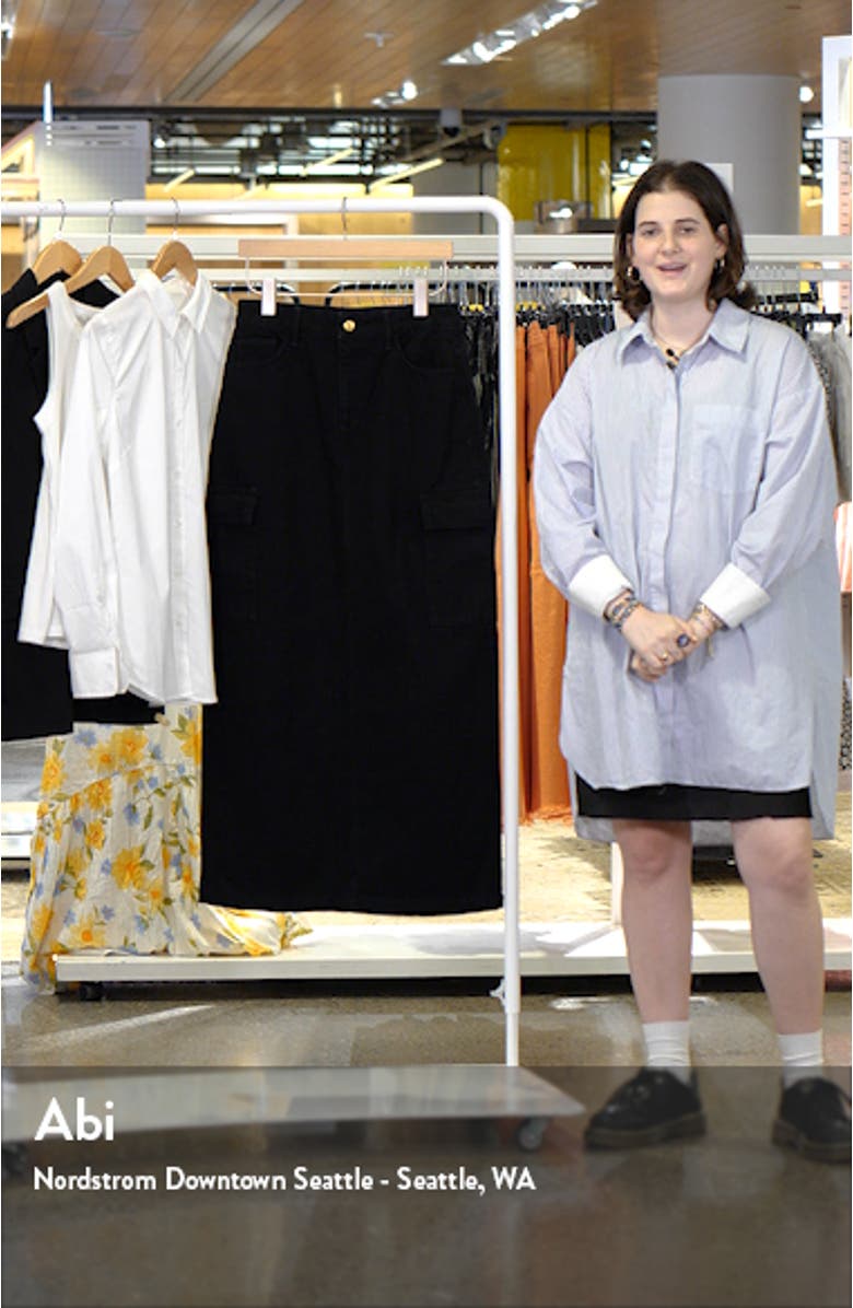 Denim Maxi Skirt, sales video thumbnail