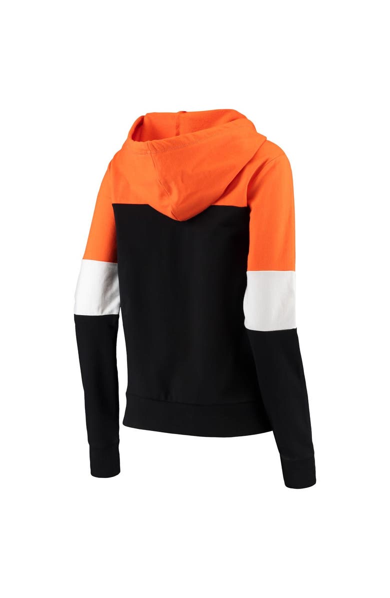 New Era Women's New Era Black San Francisco Giants Colorblock French Terry Full-Zip Hoodie, Alternate, color, 