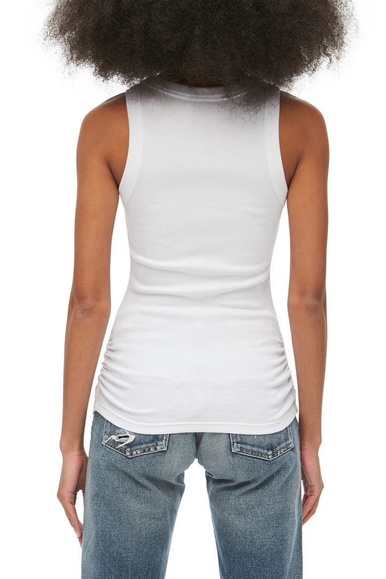 Halley Side Ruched Tank, Alternate, color, WHITE